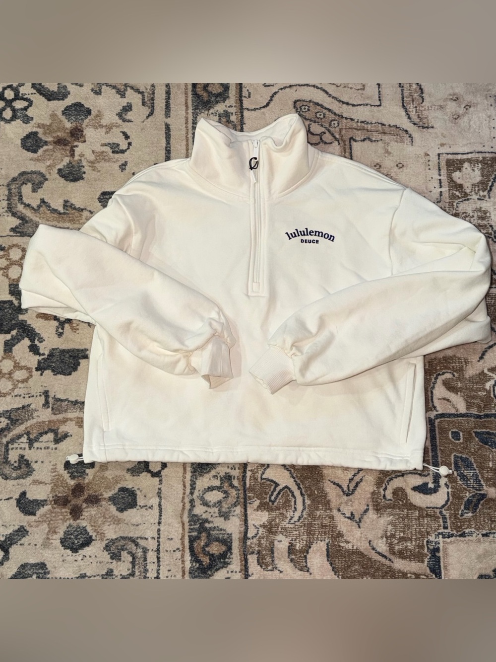 Lululemon Cotton Terry Tennis Half Zip *Deuce size Small - Picture 4 of 8